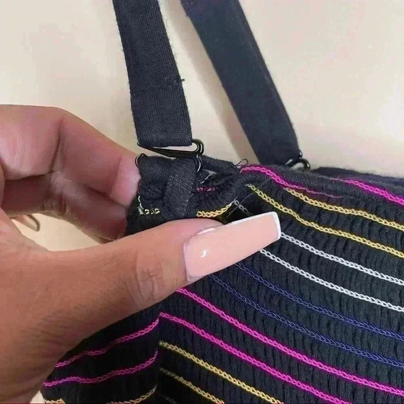 Torrid SUPER SOFT RAINBOW STRIPE STRAPLESS DRESS - Picture 3 of 6